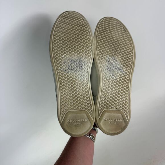 Cole Haan Grand Sneakers Womens 10 White Leather Lace-Up Low Top Running Shoes - Picture 8 of 10